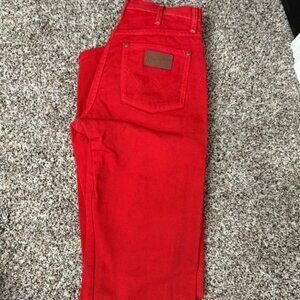 Red retro wranglers